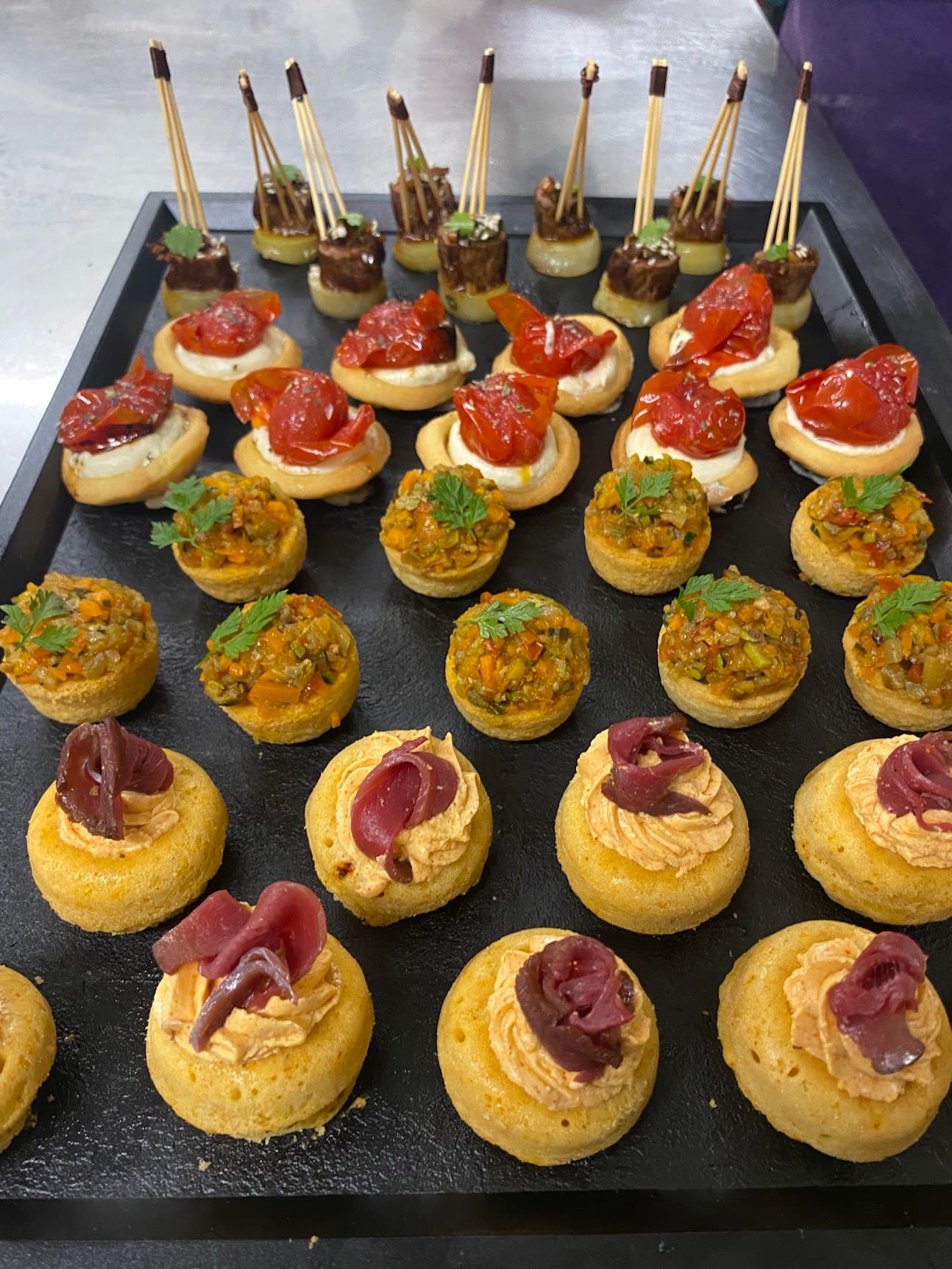 Mini-plats gastronomiques