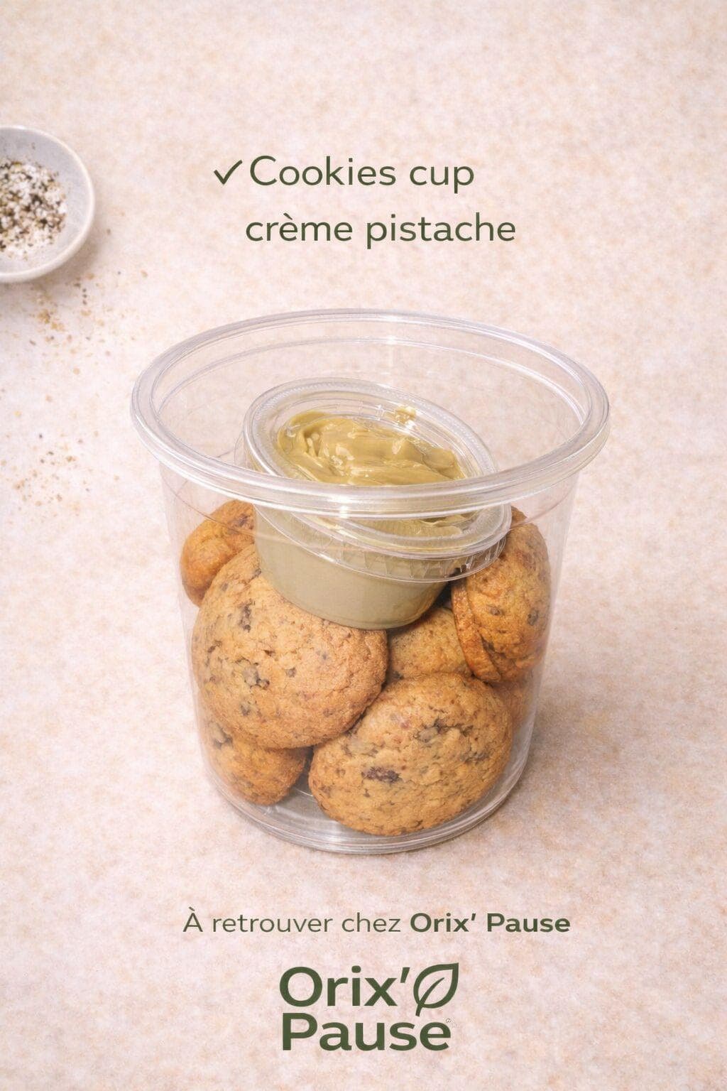 Cookies cup crème pistache