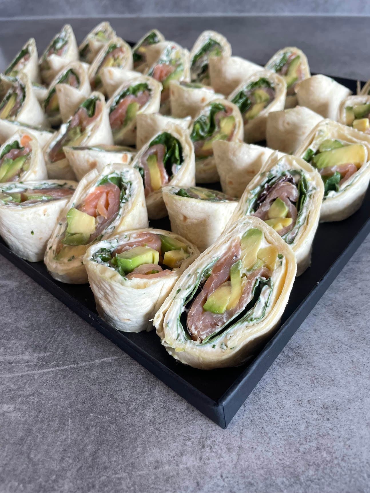 Wraps saumon fumé et avocat