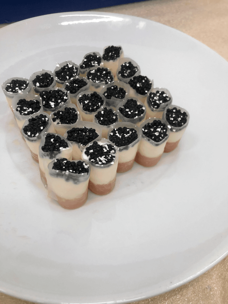 Verrines au caviar
